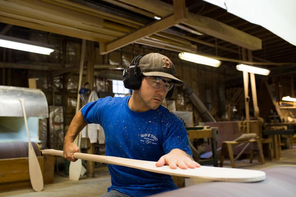 The Making of a Shaw & Tenney Wooden Canoe Paddle