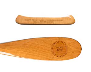 Custom Engraving For Our Oars & Paddles