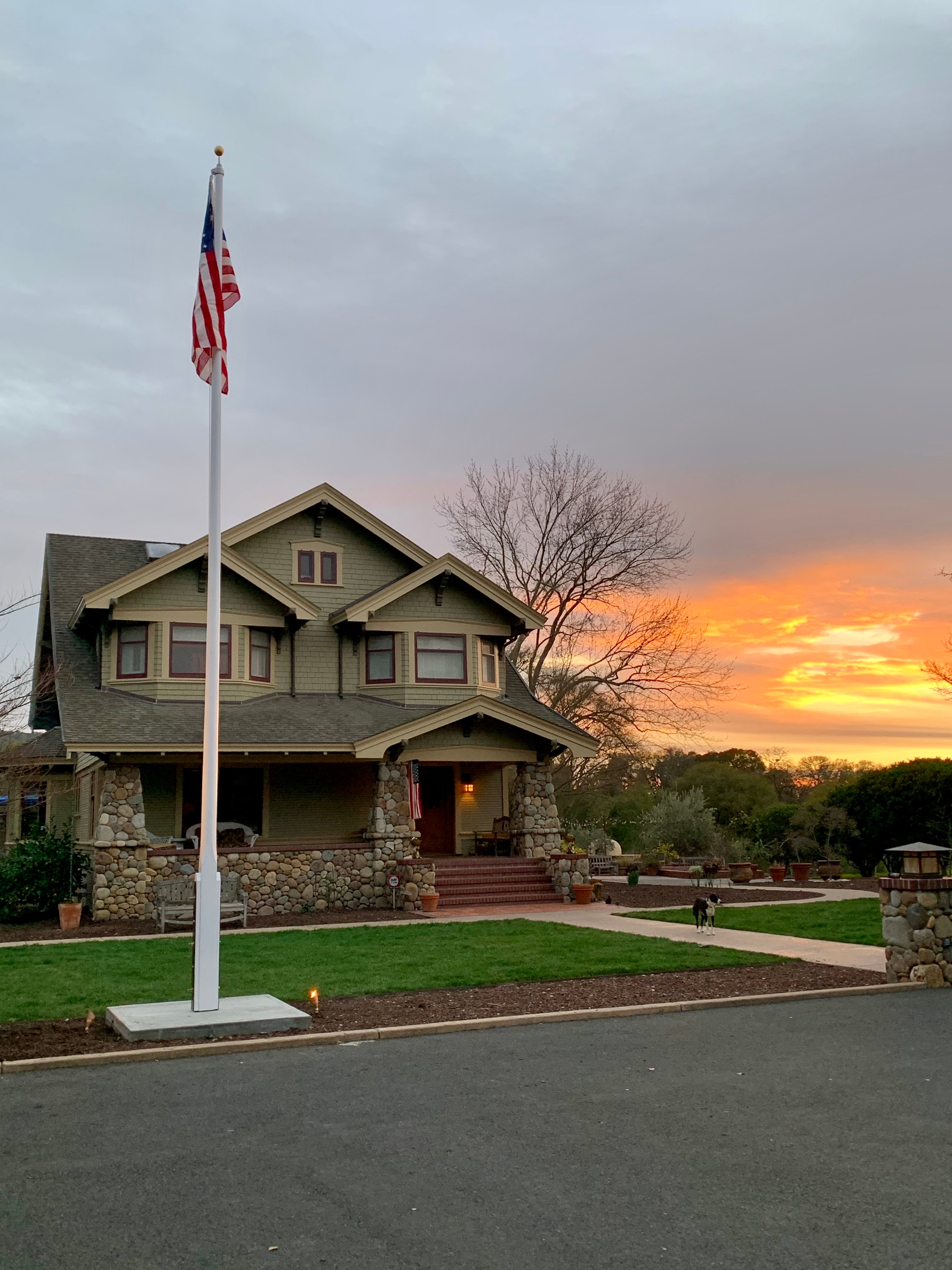 Handmade Wooden Flag Poles